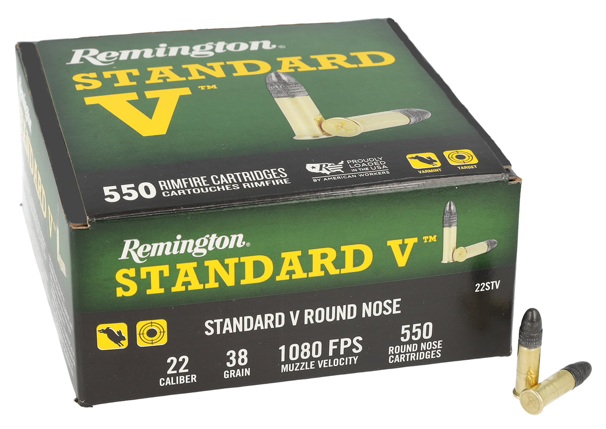 Remington Standard V .22 Long Rifle 36 gr Solid ammo