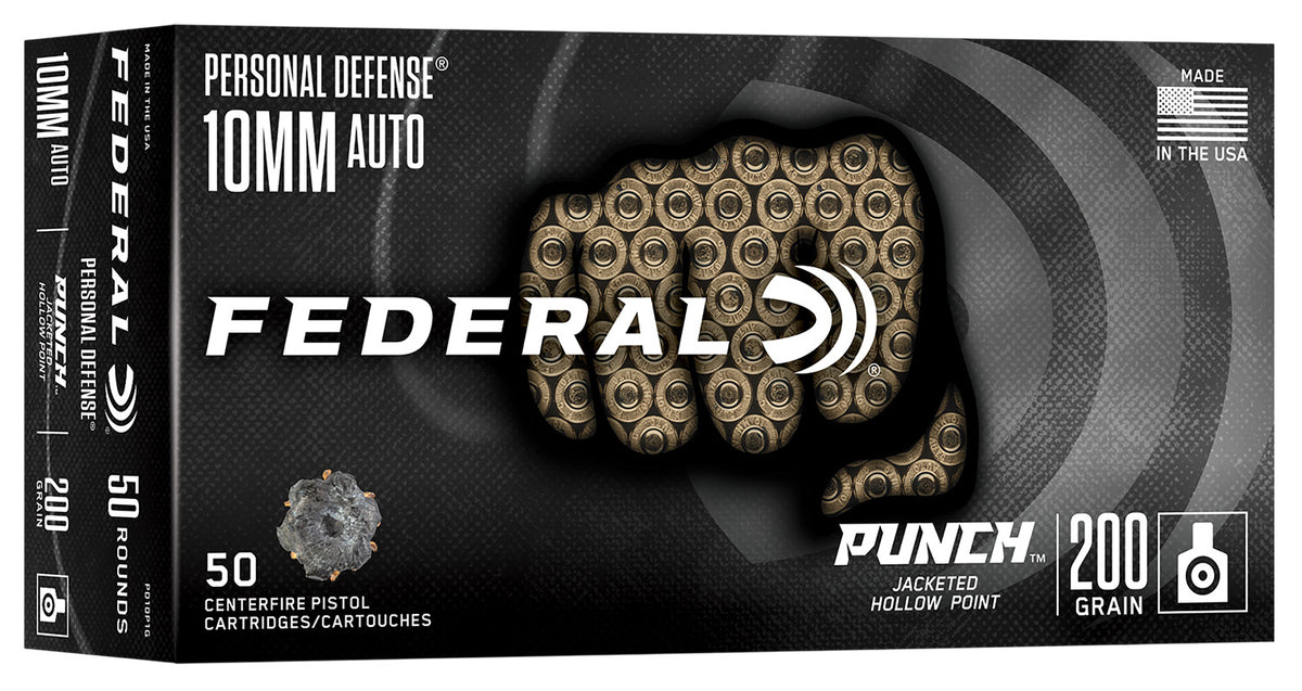 Federal PUNCH 10mm Auto 200 gr JHP ammo