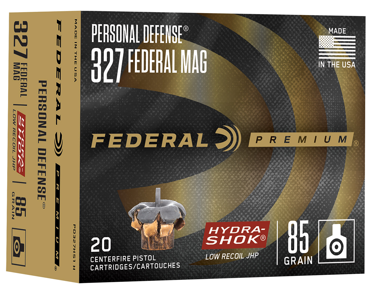 Federal Hydra-Shok .327 Federal Mag 85 gr JHP ammo