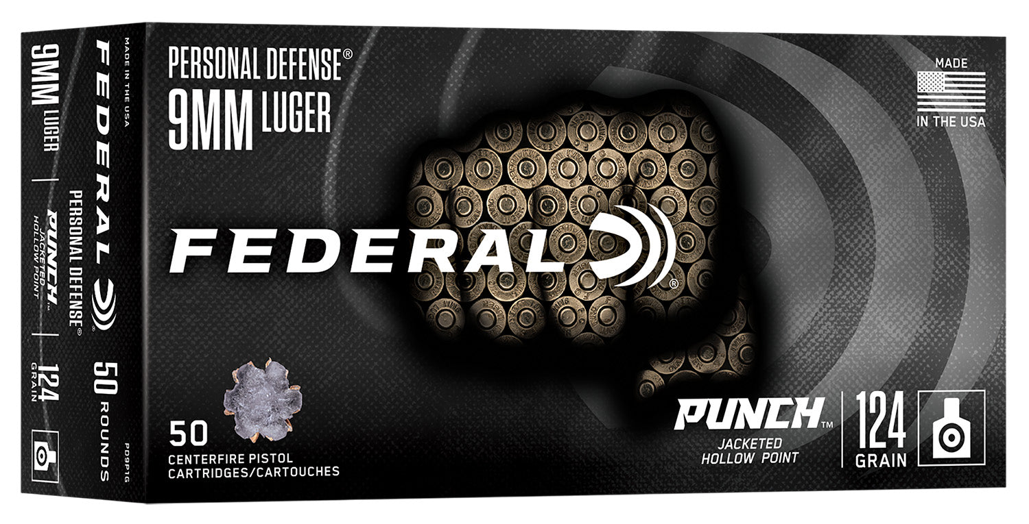 Federal PUNCH 9mm Luger / Parabellum 124 gr JHP ammo