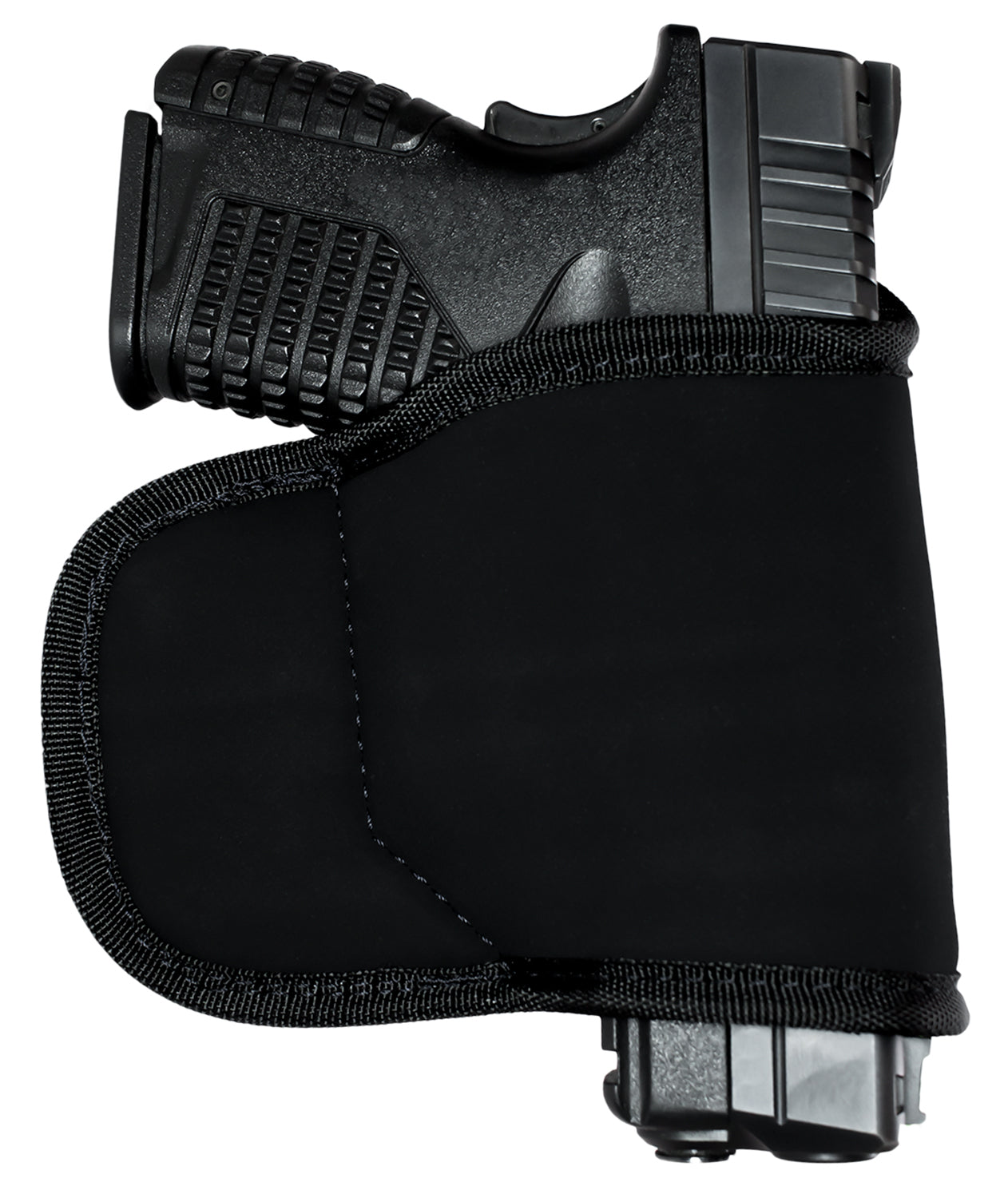 GrovTec GTHL15098BLKL Multi-Fit OWB Holster Size S/M 98 Black Left Hand