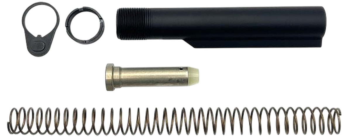 LBE Unlimited H1BUFKT H1 Buffer Tube Kit Black AR-Style