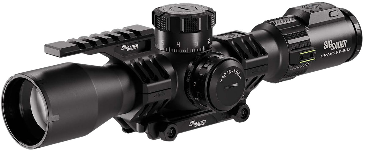 Sig Sauer SOBBDX63102 Bravo6T BDX Black 3-18x44mm 35mm Tube Illuminated MRAD Milling 2.0 Reticle