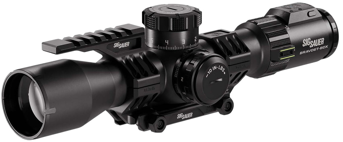 Sig Sauer SOBBDX63104 Bravo6T BDX Black 3-18x44mm 35mm Tube Illuminated MRAD DEV-L 2.0 Reticle