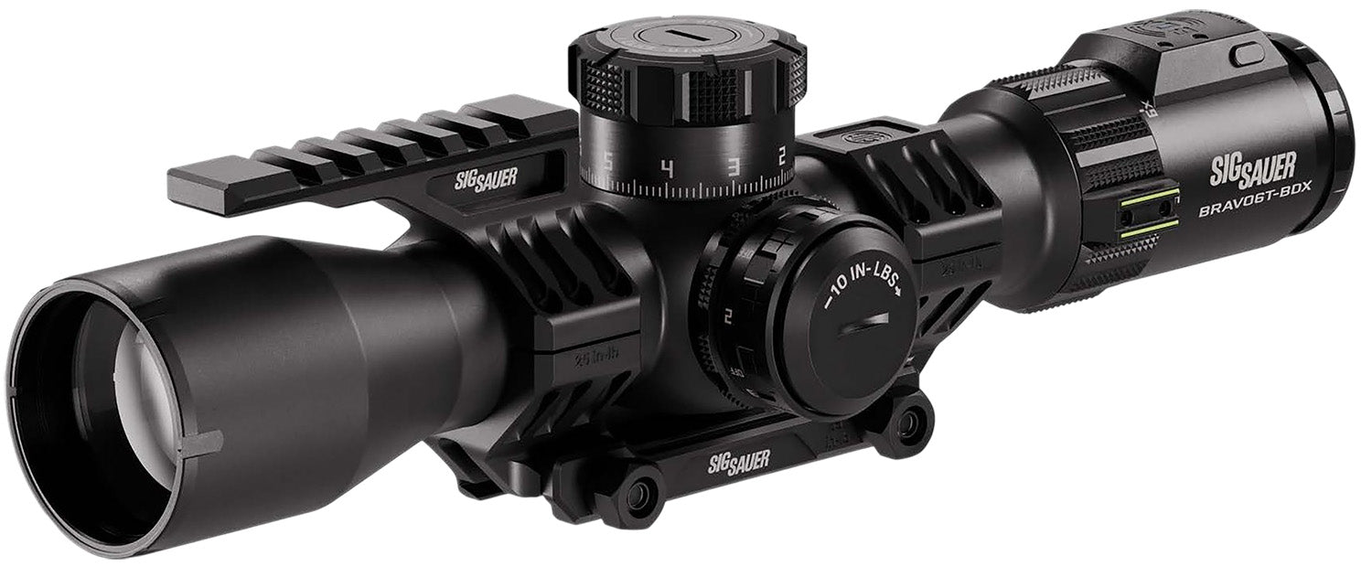 Sig Sauer SOBBDX63104 Bravo6T BDX Black 3-18x44mm 35mm Tube Illuminated MRAD DEV-L 2.0 Reticle