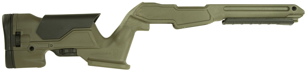 Archangel AAP1022OD Precision Stock OD Green Synthetic Fixed with Adjustable Cheek Riser for Ruger 10/22