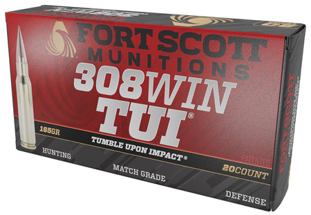 Fort Scott Munitions  .308 Win / 7.62x51mm 165 gr Solid ammo