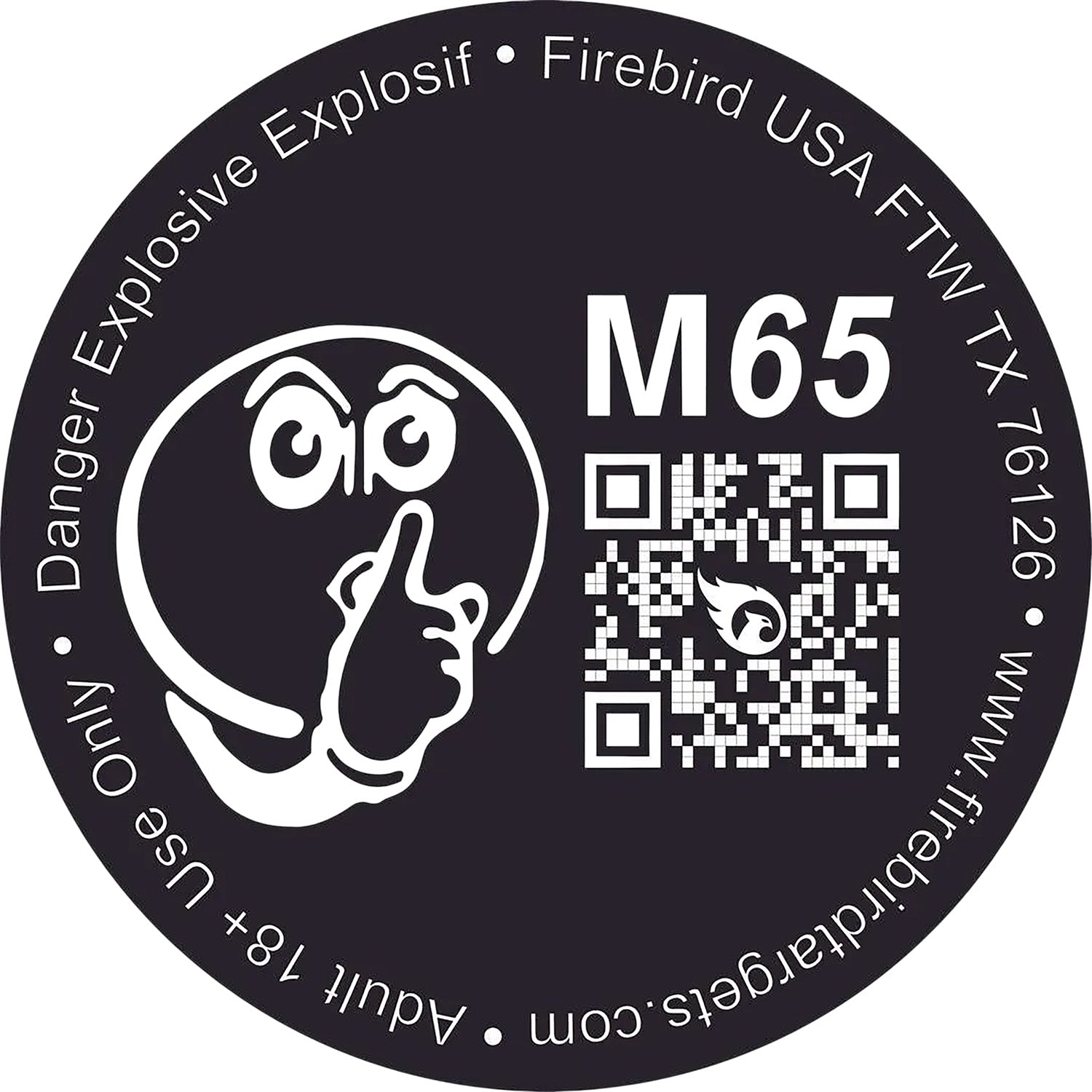 Firebird USA M65 Moderated Low-Noise Reactive Detonating Target 65mm 10 Pack
