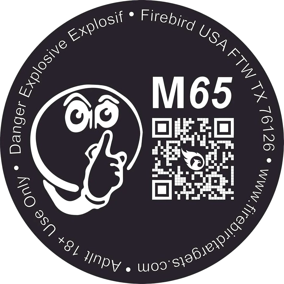 Firebird USA M65 Moderated Low-Noise Reactive Detonating Target 65mm 10 Pack