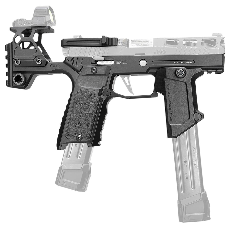 Strike Industries Modular Stock Alpha MKII Black Aluminum for Sig Sauer P320 Ambidextrous