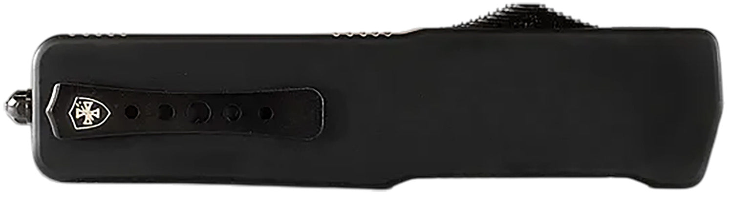 Templar Knife XMCABK121 Excalibur Money Clip OTF Dagger 1.90" Black Oxide D2 Steel Blade, Black Anodized Aluminum Handle