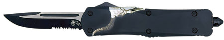 Templar Knife Gen II Saddle Blanket Slim OTF Tanto 3.43" Black Oxide 440C SS Blade, Red Aluminum Handle with Glass Breaker