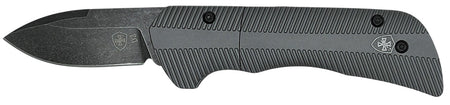 Templar Knife Cali Auto Assist 1.90" Folding Drop Point Plain D2 Steel Blade Gunmetal Anodized Aluminum Handle