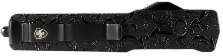Templar Knife Premium LW Maiden Gloss Slim OTF Dagger Plain Black Oxide D2 Steel Blade Black Gloss Aluminum Handle