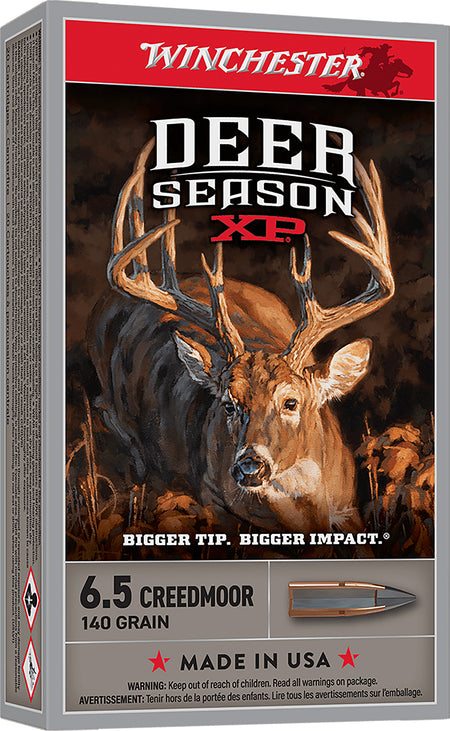 Winchester DEER SEASON XP 6.5mm Creedmoor 140 gr PolyTip ammo