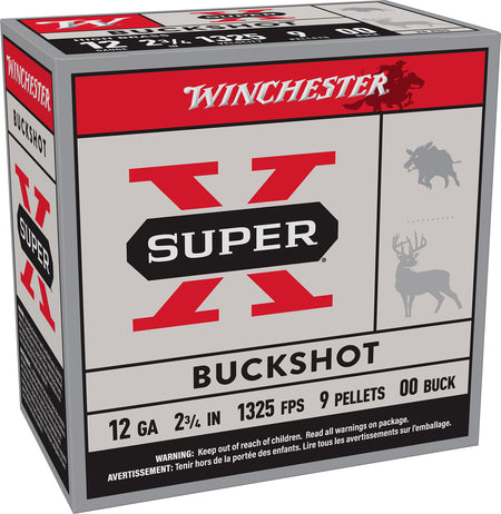 Winchester  12 Gauge 2.75 in / 2.75 in 00 Buck 1-1/8 oz