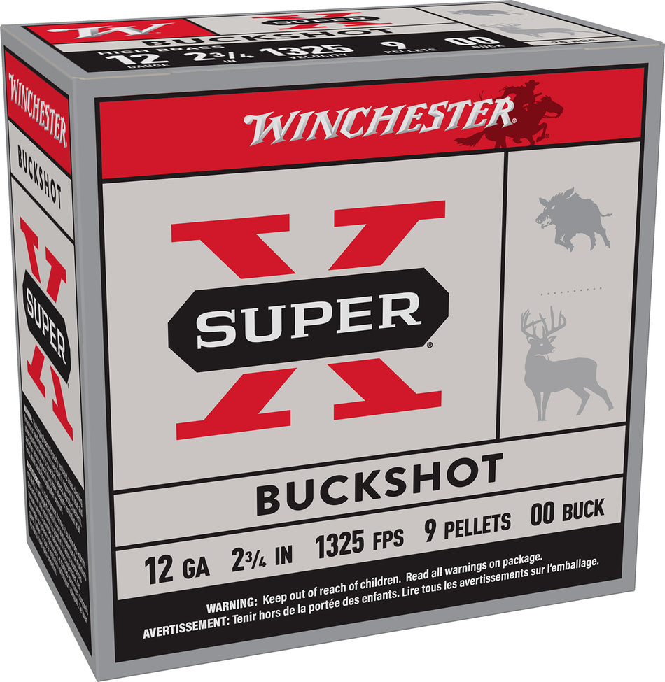 Winchester  12 Gauge 2.75 in / 2.75 in 00 Buck 1-1/8 oz