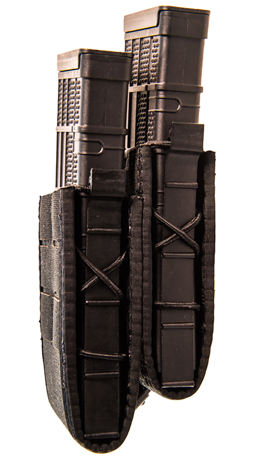 High Speed Gear 41TS02BK TACO Double Duty Staggered Pistol Mag Pouch Black MOLLE Belt