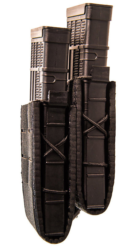 High Speed Gear 41TS02BK TACO Double Duty Staggered Pistol Mag Pouch Black MOLLE Belt