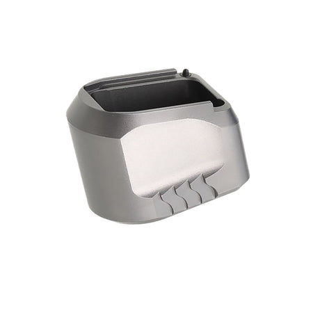 Tyrant CNC TDMPMAGEXFSGREY +5 Magazine Extension for S&W M&P 9/40 Full-Size 1.0/2.0 - Grey Aluminum