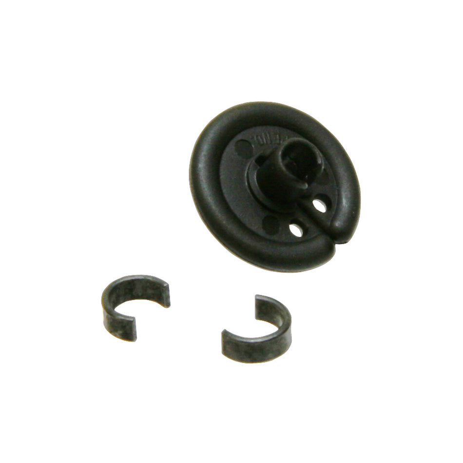 October Mountain Slotted Kisser Button Black 9/16 in.