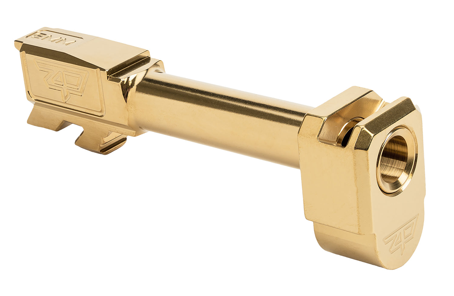 Zaffiri Precision ZP.43BTCG 9mm Glock 43/43X Threadless Compensator Barrel Gold Stainless Steel
