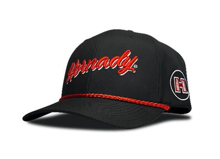 Hornady Gear 10240 Script Black Embroidered Patch Cap