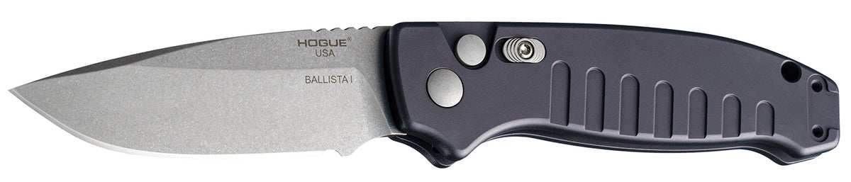 Hogue 64136 Ballista-I 3.5" Auto Drop Point Blade Black Folding Knife