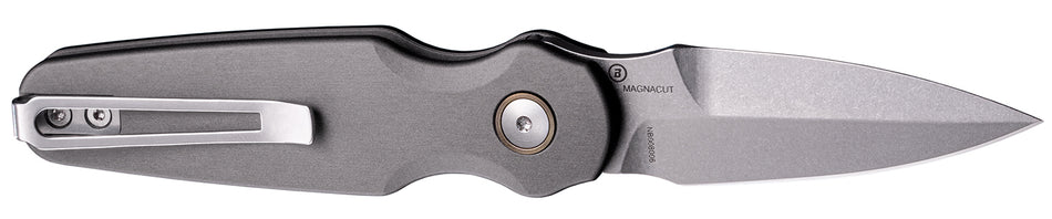 Hogue 64233 Ballista-II 2.6" Auto Bayonet Blade Aluminum Gray Handle Folding Knife