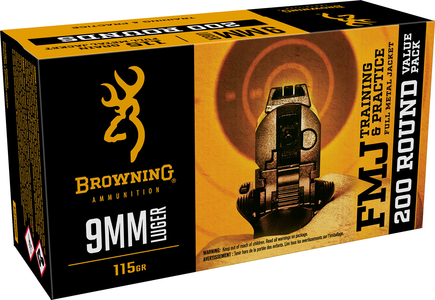 Browning Training & Practice Value Pack 9mm Luger / Parabellum 115 gr FMJ ammo