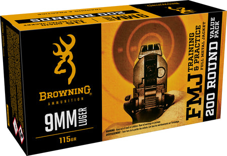 Browning Training & Practice Value Pack 9mm Luger / Parabellum 115 gr FMJ ammo