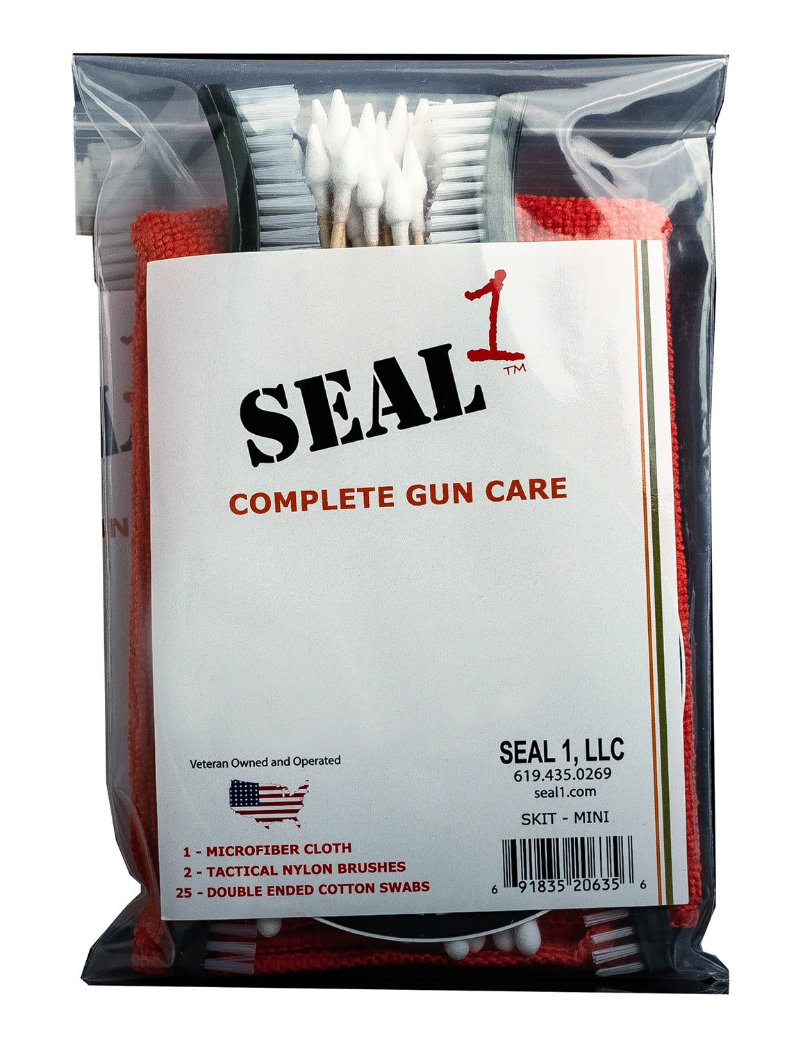 Seal 1 SKITMINI Compact Mini Gun Cleaning Accessories Kit