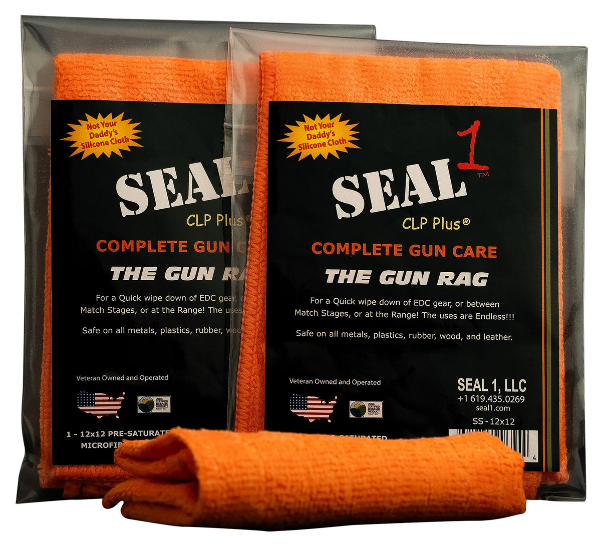 Seal 1 SS-12X12 The Gun Rag Microfiber Cleaning Cloth