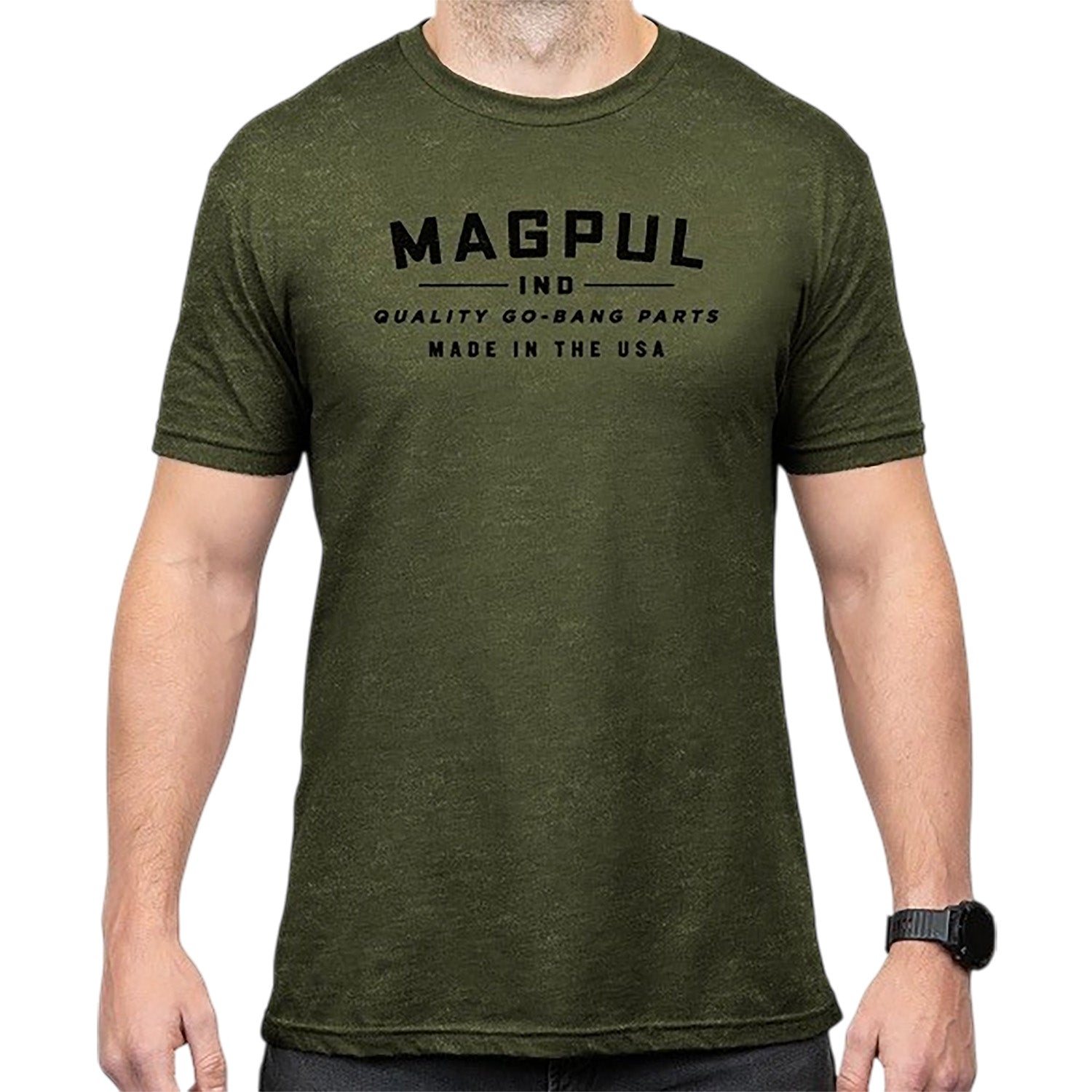 Magpul Go Bang Parts Olive Drab Heather Short Sleeve T-Shirt Medium