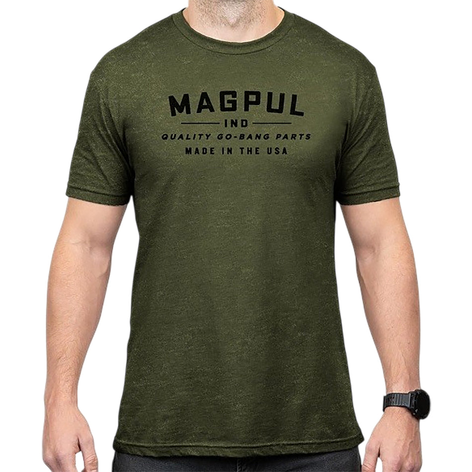 Magpul Go Bang Parts Olive Drab Heather Short Sleeve T-Shirt Large