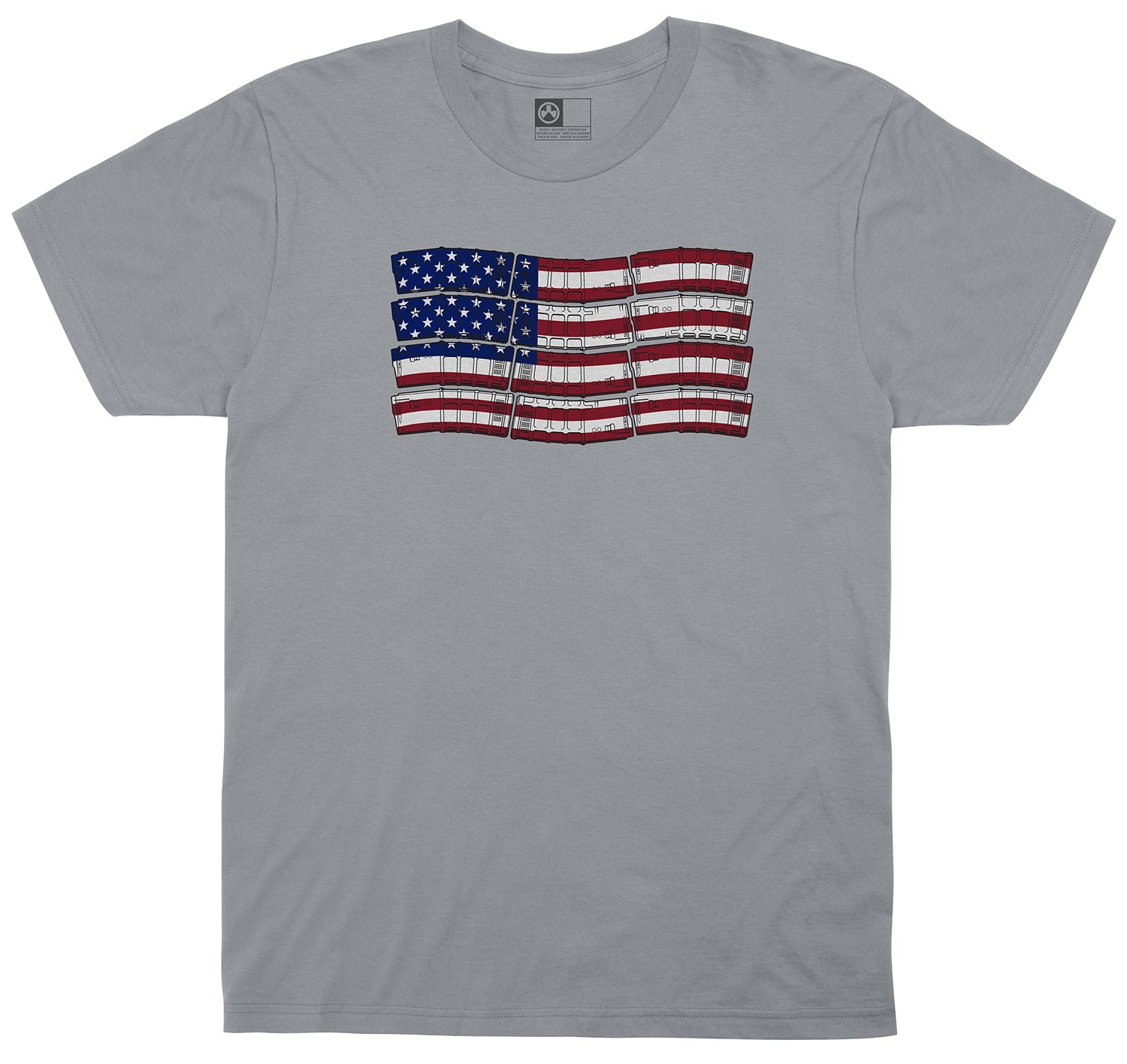 Magpul American Flag Short Sleeve Tee Charcoal Gray Small