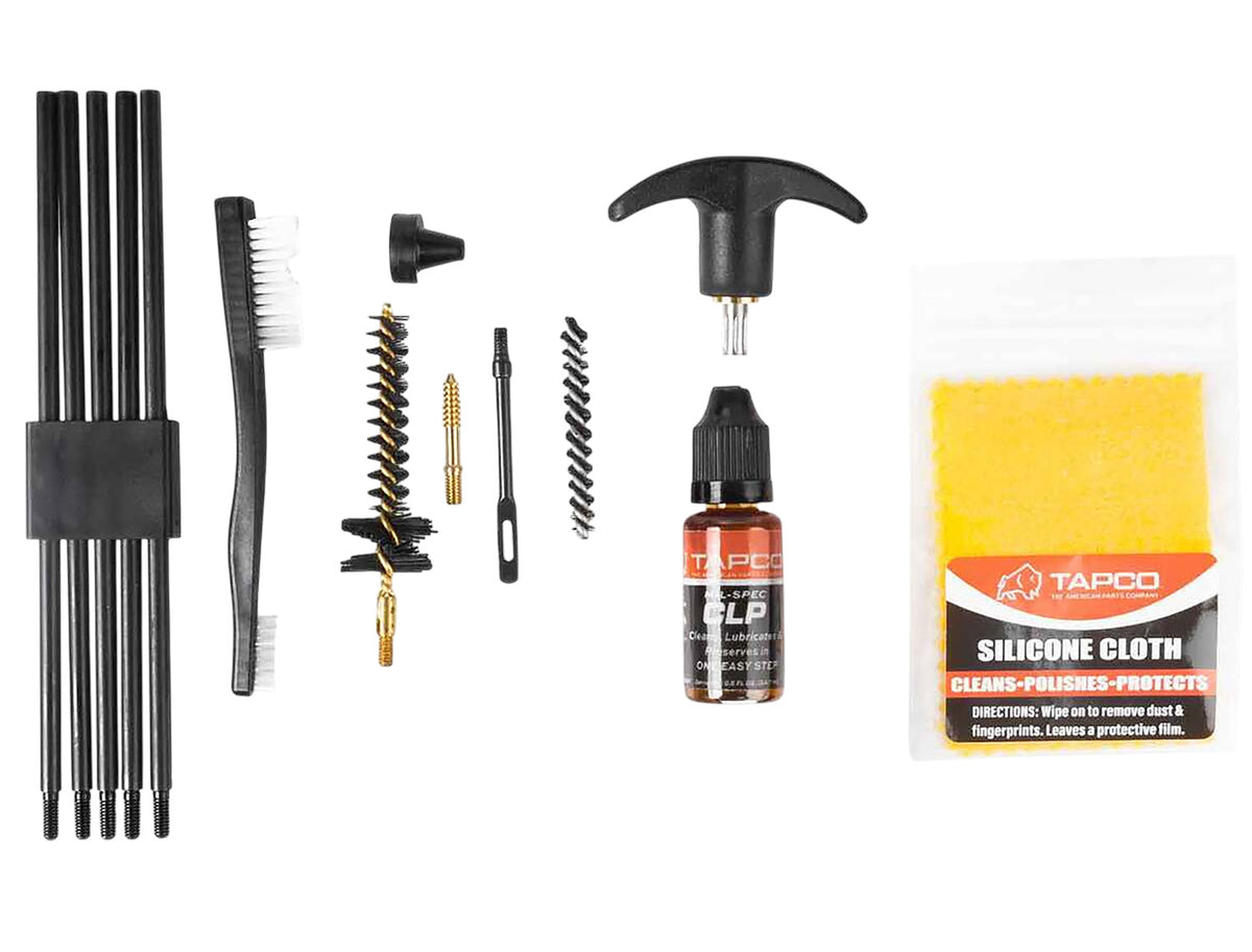 Tapco TAP22081 AR-15 Rifle Cleaning Kit for 5.56 223 Cal Black