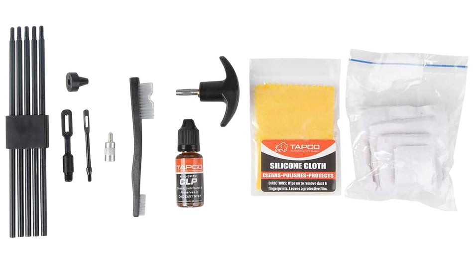 Tapco TAP22082 Universal Cleaning Kit 22 Cal to 12 Gauge Black