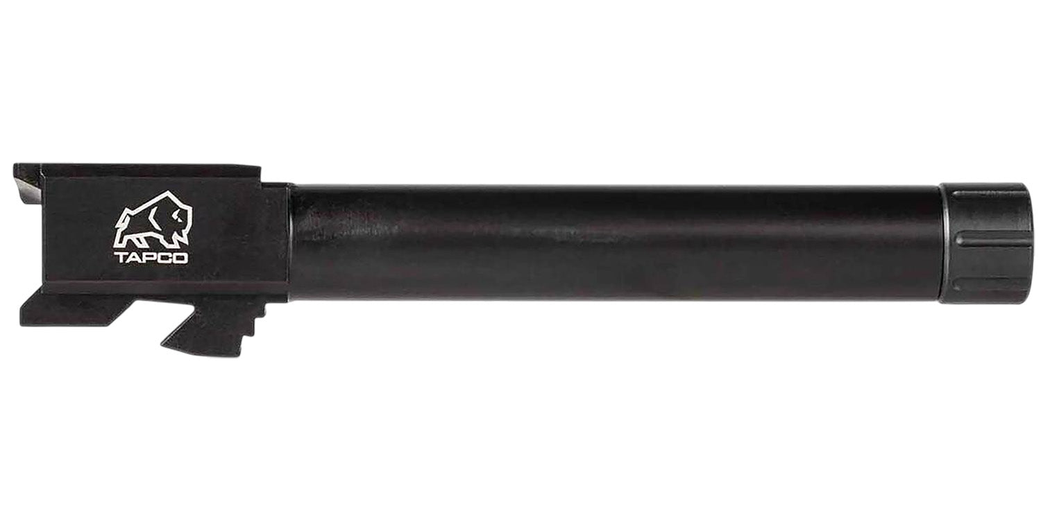 Tapco TAP22018 9mm Threaded Conversion Drop-In Barrel for Glock 22 Gen 3-4 Black Nitride Stainless Steel