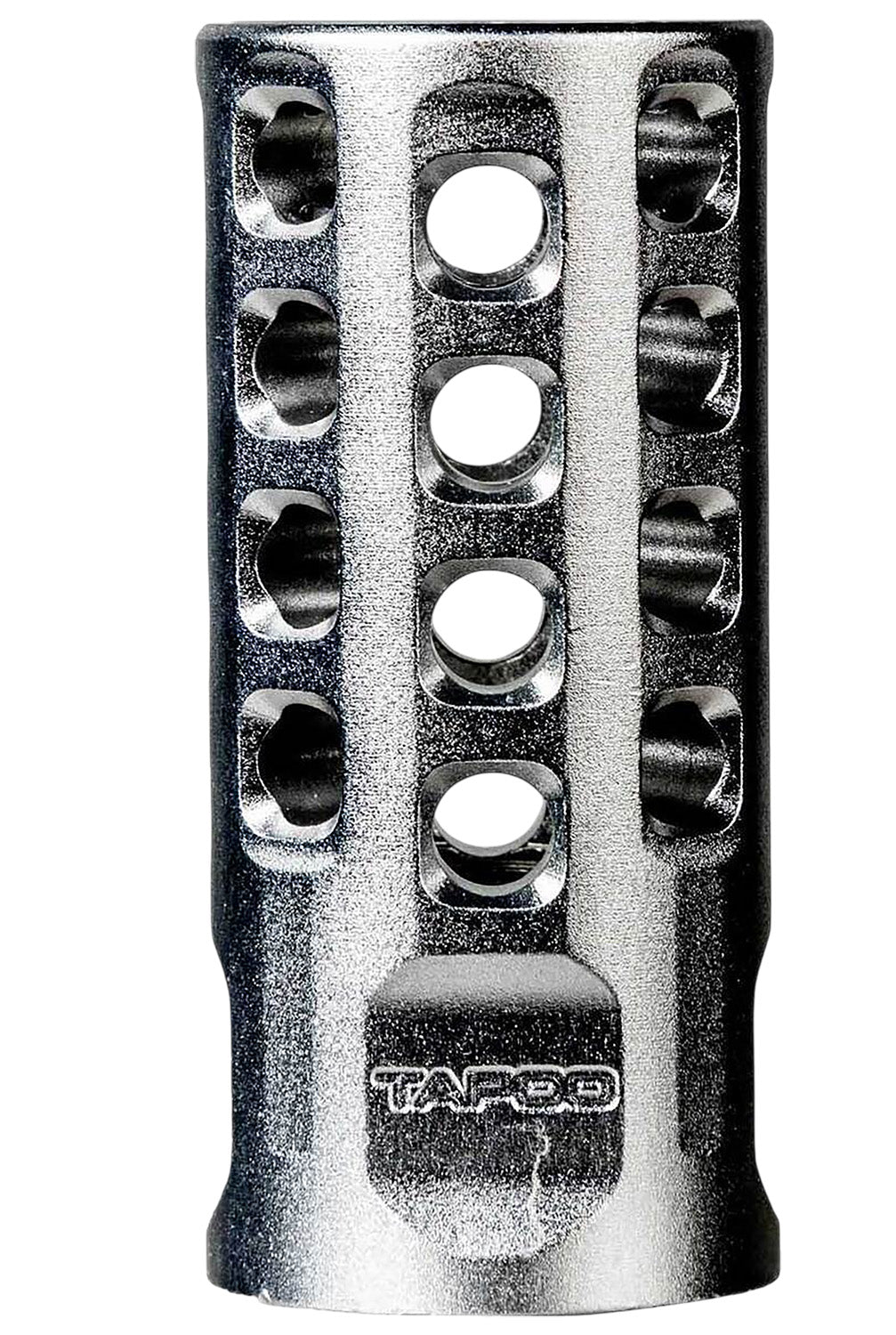 Tapco TAP22010 22LR Muzzle Brake Silver Anodized Aluminum 1/2"x28 2" OAL