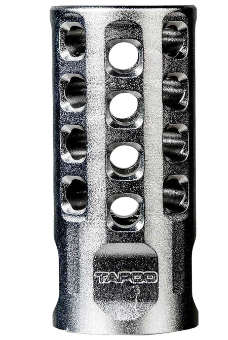 Tapco TAP22010 22LR Muzzle Brake Silver Anodized Aluminum 1/2"x28 2" OAL