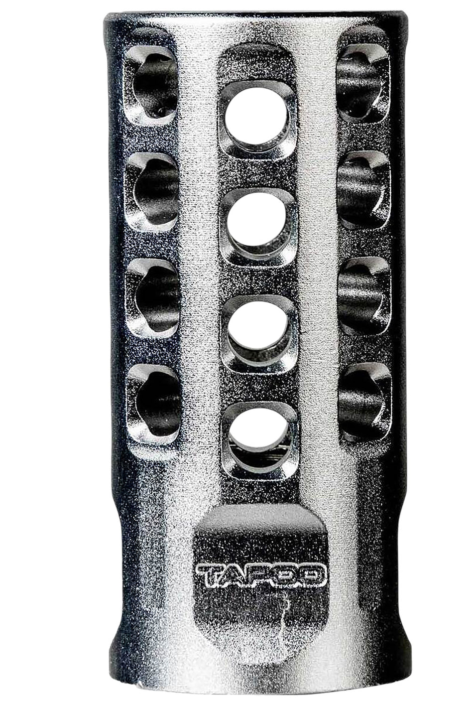 Tapco TAP22010 22LR Muzzle Brake Silver Anodized Aluminum 1/2"x28 2" OAL
