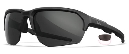 Wiley X CHJKL01 Jakl M/L Grey and Clear Lens Matte Black Frame Sunglasses