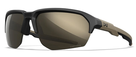 Wiley X CHJKL04 Jakl M/L Tungsten Mirror Lens Matte Black w/ Tan Frame Sunglasses