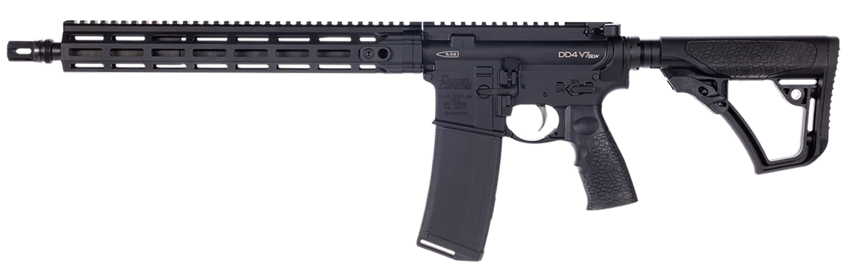 Daniel Defense 0220105296047 DD4 RIII SLW 5.56 NATO 30+1 14.50" Black