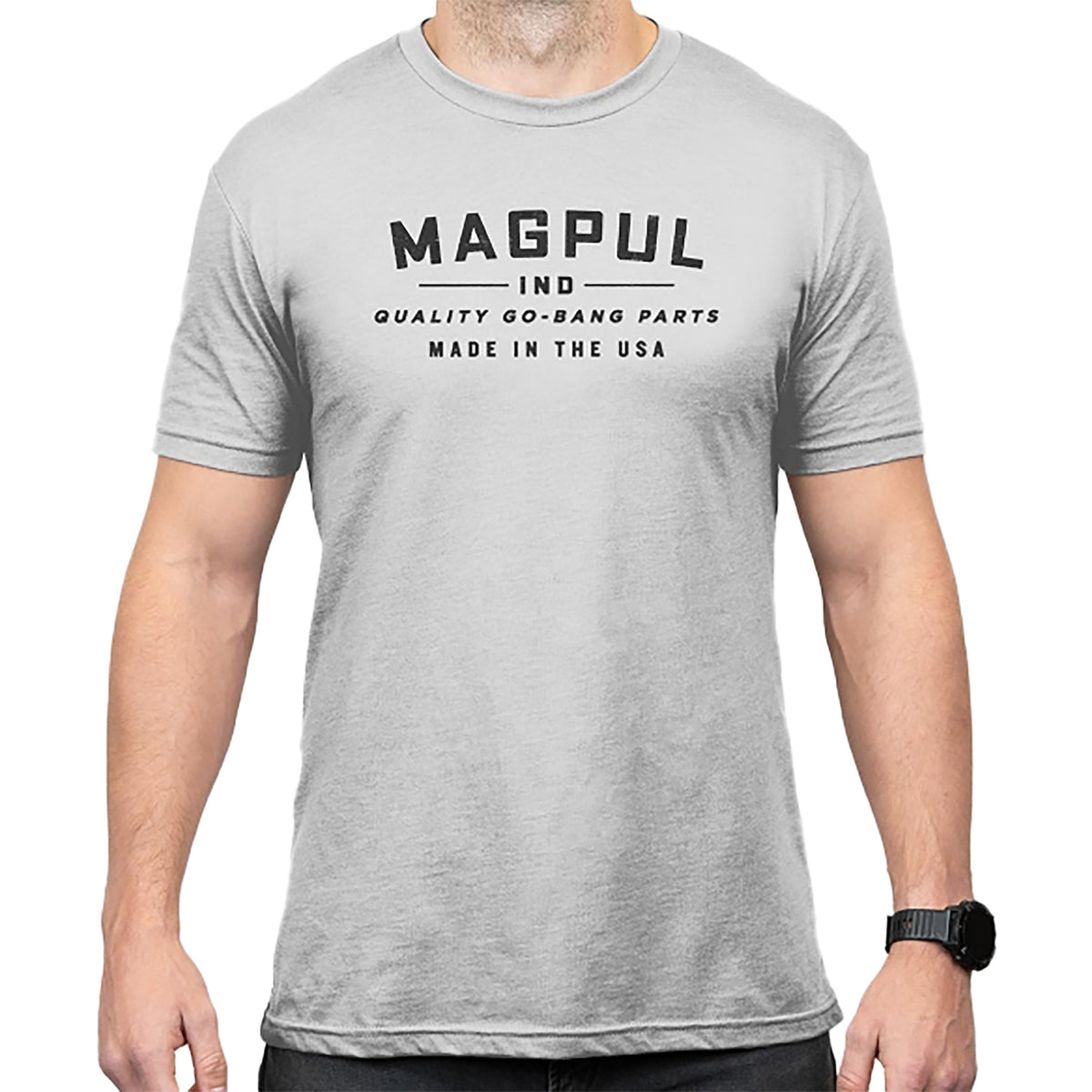 Magpul Go Bang Parts Short Sleeve Tee Stone Gray Heather Large