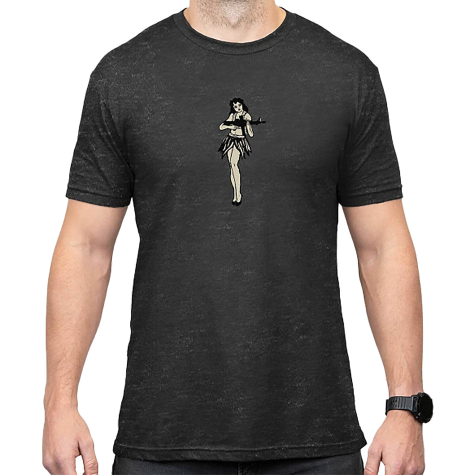 Magpul Hula Girl CVC Charcoal Gray Short Sleeve T-Shirt XL