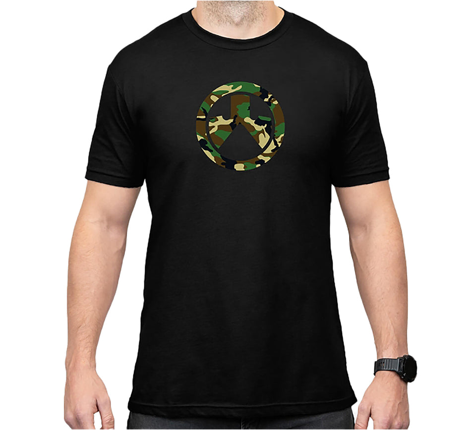 Magpul Woodland Camo Black Short Sleeve T-Shirt XL