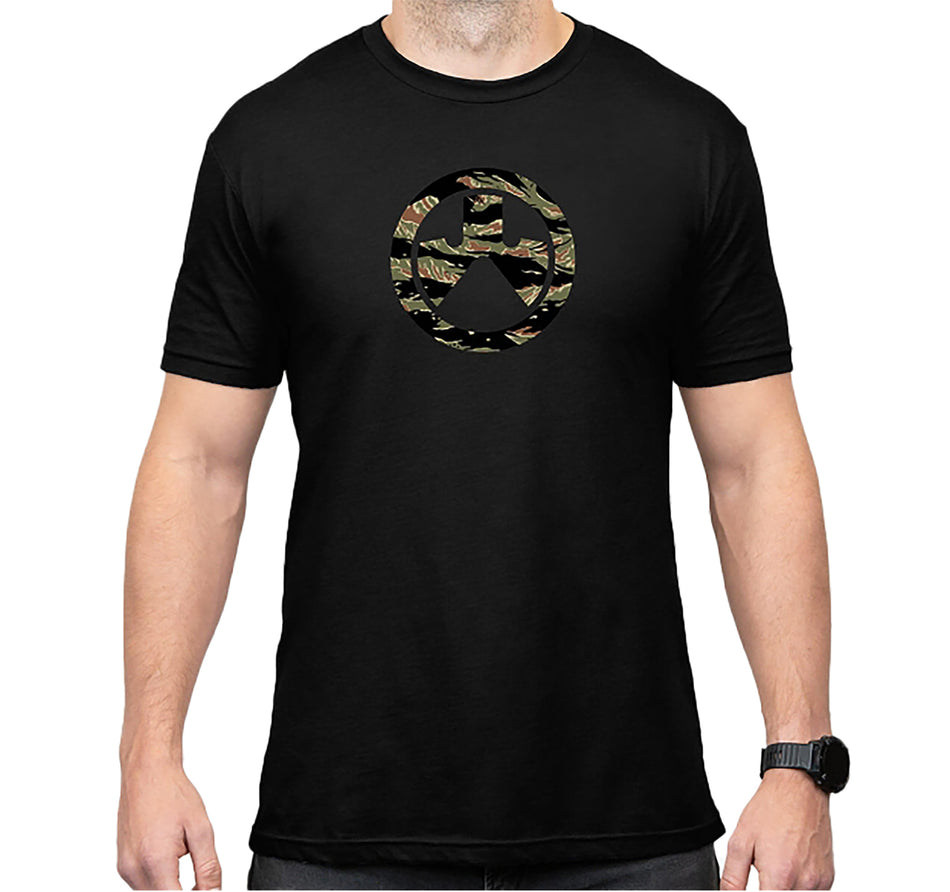 Magpul Tiger Stripe Icon Black Short Sleeve T-Shirt Small