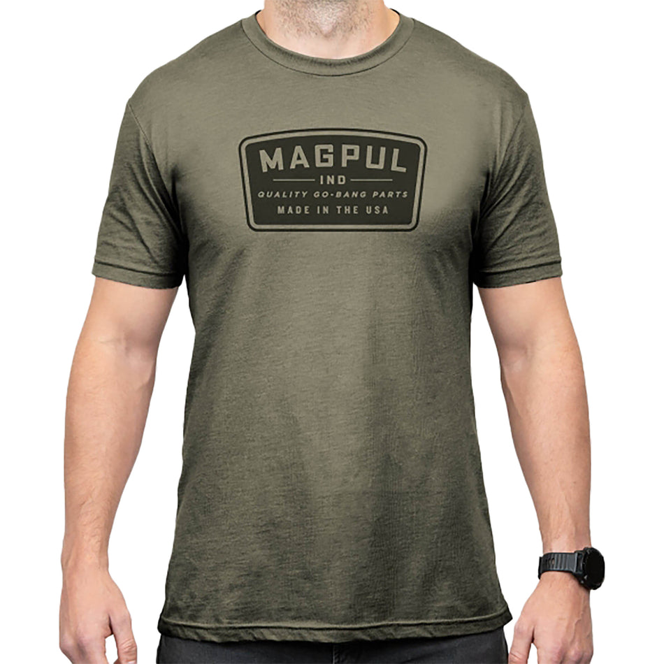 Magpul Go Bang Parts Olive Drab Heather Cotton/Polyester Short Sleeve T-Shirt XL